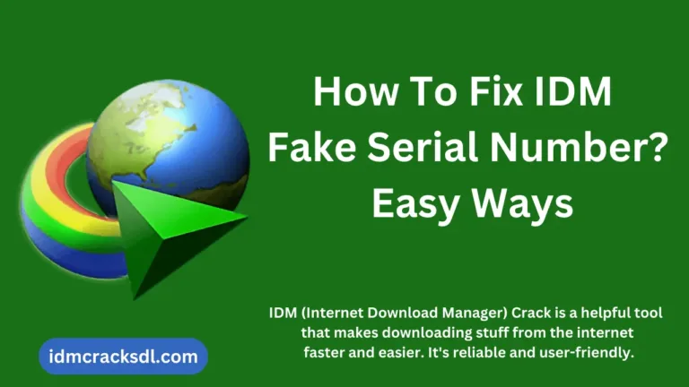 How To Fix IDM Fake Serial Number? Easy Ways