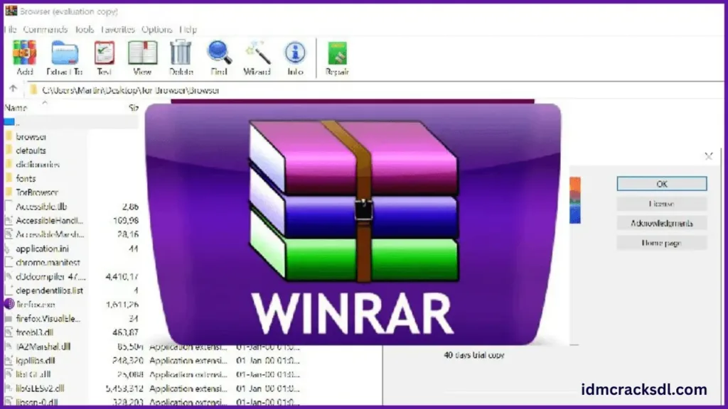 WinRAR download free and support